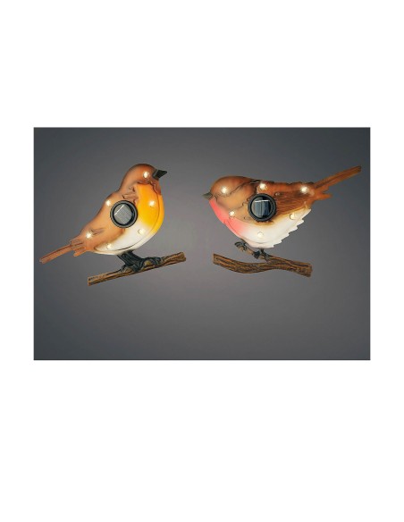 Figure décorative de jardin Lumineo 894881 Métal Oiseau 18 x 4,5 x 13 cm
