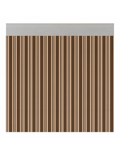 Rideau Acudam Ferrara Portes Marron Ivoire Opaque Extérieur PVC Aluminium 90 x 210 cm