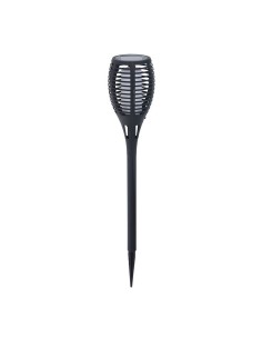 Borne de jardin solaire Progarden Noir polypropylène Ø 10 x 58 cm Solaire Effet flamme