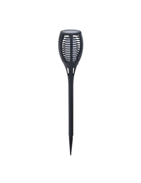Borne de jardin solaire Progarden Noir polypropylène Ø 10 x 58 cm Solaire Effet flamme