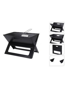 Barbecue Pliable Portatif à Charbon Forme en X 45 x 30 x 35 cm Fer 2
