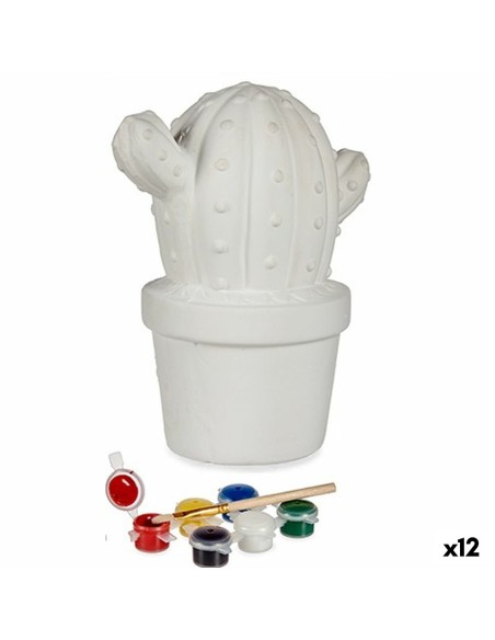 Tirelire à peindre Pincello BS2075L Cactus 12 x 21 x 17 cm (12 Unités)