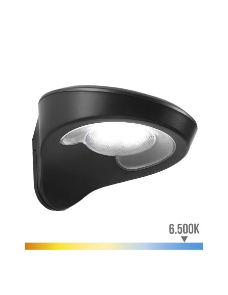 Applique LED EDM 31852 Noir 2 W 1,8 W 200 Lm 155 Lm Solaire Capteur de Mouvement (6500 K)