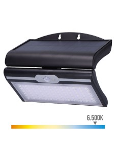 Applique Murale EDM 31849 Noir 6 W 430 Lm 6500 lm Capteur de Mouvement Solaire (6500 K) 2