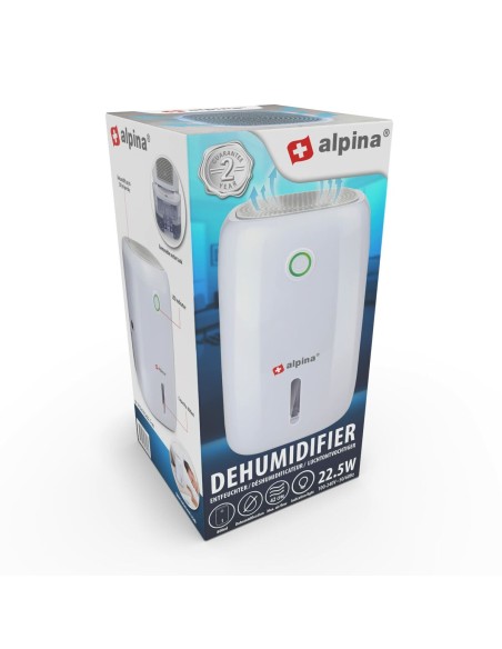 Déshumidificateur Alpina 22,5 W 800 ml 15,5 x 14 x 22,5 cm