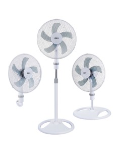 Ventillateur EDM 33530 Blanc 45 W 3-en-1
