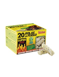 Boules de feu pour l'allumage Super Foc Bois Cire Écologique 20 Unités