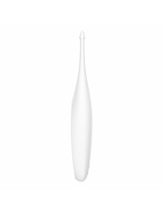 Vibrateur Clitoridien Courbe Satisfyer Blanc (17 x 3 cm)