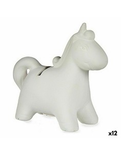 Tirelire à peindre Pincello 87766 Céramique Licorne 6,4 x 13 x 14 cm (12 Unités)