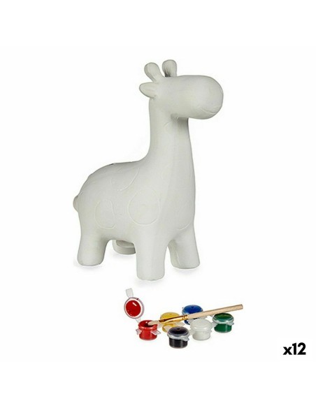 Tirelire à peindre Pincello BS2316 Céramique Girafe 6,8 x 16,2 x 13,2 cm (12 Unités)