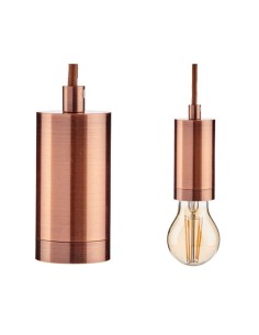 Suspension Bronze Métal 60 W 9,5 x 9,5 x 9,7 cm (6 Unités) 2