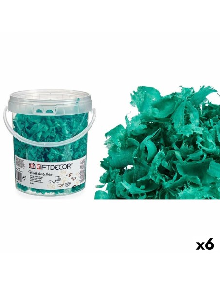 Copeaux décoratifs 1,4 L Turquoise (6 Unités)