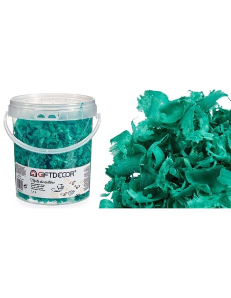 Copeaux décoratifs 1,4 L Turquoise (6 Unités)