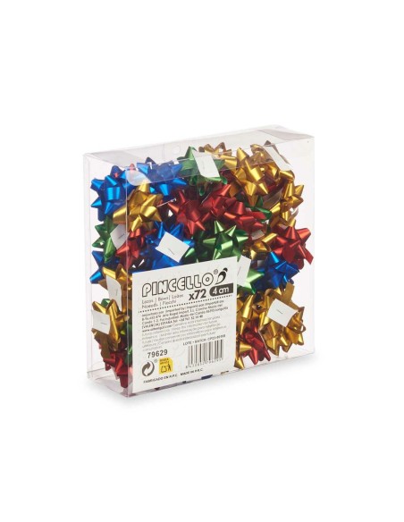 Boucles Pincello 5 PVC 4 cm Mat Multicouleur (12 Unités)
