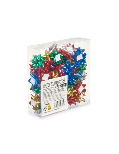 Boucles Pincello 2 PVC 4 cm Brille Multicouleur (12 Unités)
