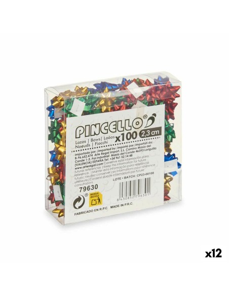 Boucles Pincello 6 PVC 2,3 cm Mat Multicouleur (12 Unités)