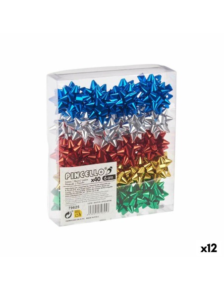 Boucles Pincello 1 PVC 5 x 3,5 x 5 cm Brille Multicouleur (12 Unités)