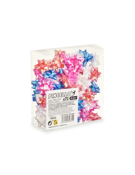 Boucles Pincello 8 PVC 4 cm Brille Gâteau (12 Unités)