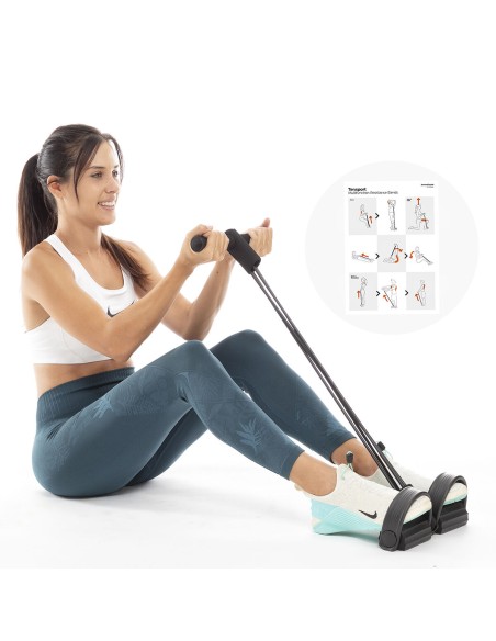 Élastiques de musculation multi-usages avec guide d’exercices Tensport InnovaGoods