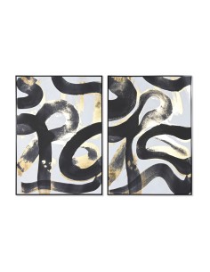 Cadre Home ESPRIT Abstrait Moderne 103 x 4,5 x 143 cm (2 Unités)