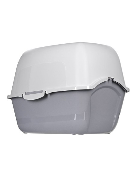 Bac à litière pour chats Diamentiq 4004508810DIA Blanc Gris Plastique 40 x 38,7 x 55,5 cm