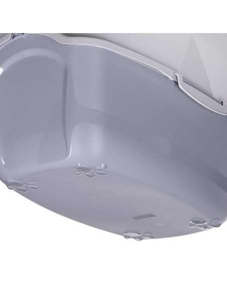 Bac à litière pour chats Diamentiq 4004508810DIA Blanc Gris Plastique 40 x 38,7 x 55,5 cm