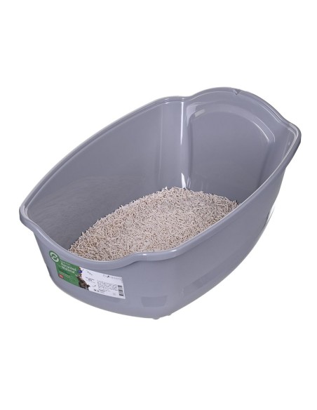 Bac à litière pour chats Diamentiq 4004508810DIA Blanc Gris Plastique 40 x 38,7 x 55,5 cm