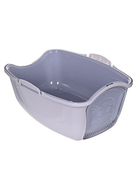 Bac à litière pour chats Diamentiq 4004508810DIA Blanc Gris Plastique 40 x 38,7 x 55,5 cm