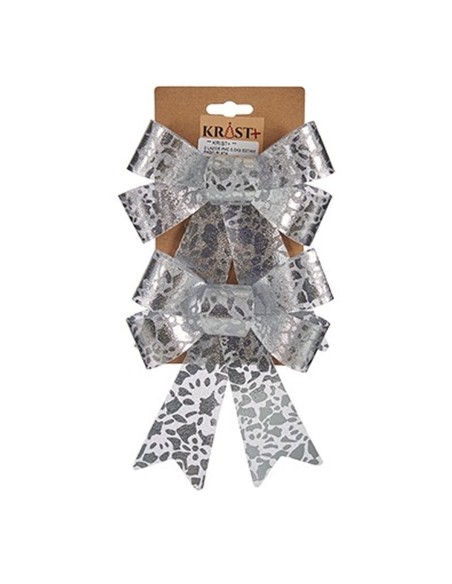 Lien Krist+ HJ1-12011 Argenté PVC Imprimé 15 x 4 x 16 cm Décorations de Noël (12 Unités)