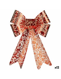 Lien Krist+ HJ1-12007 Rouge Doré PVC 16 x 24 x 4 cm Décorations de Noël (12 Unités)