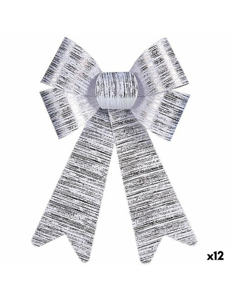 Lien Krist+ HJ1-12006 Argenté PVC 16 x 24 x 4 cm Décorations de Noël (12 Unités)