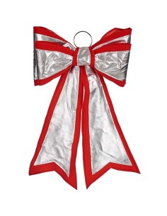 Lien Krist+ HJ1-12073 Rouge Argenté PVC 40 x 60 cm Décorations de Noël (6 Unités) 2