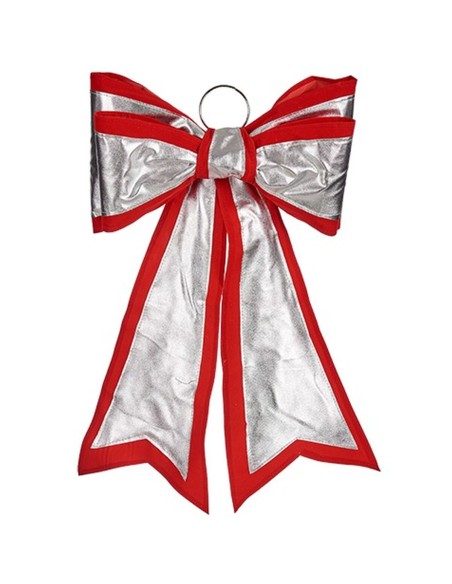 Lien Krist+ HJ1-12073 Rouge Argenté PVC 40 x 60 cm Décorations de Noël (6 Unités)