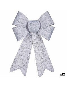 Lien Krist+ HJ1-12012 Argenté PVC Points 16 x 24 x 4 cm Décorations de Noël (12 Unités)