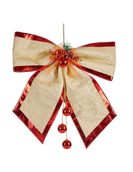 Lien Krist+ 01467 Rouge Doré Plastique 53 x 50 x 9 cm Décorations de Noël (4 Unités)