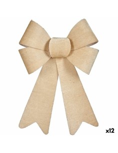 Lien Krist+ HJ1-12042 Beige PVC 16 x 24 x 4 cm Décorations de Noël (12 Unités)