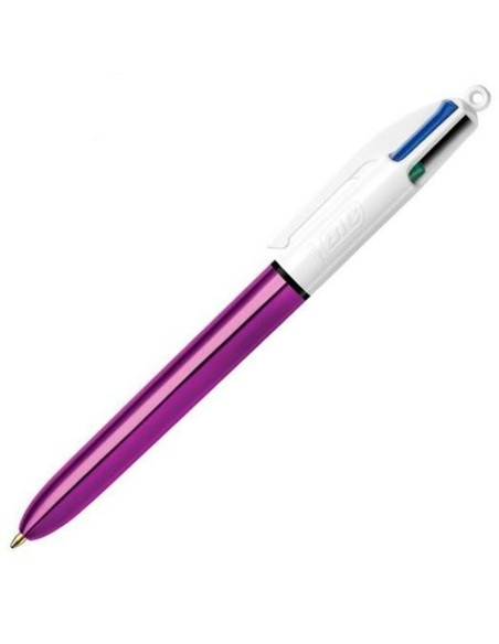 Crayon Bic Shine Silver Blanc (12 Pièces)