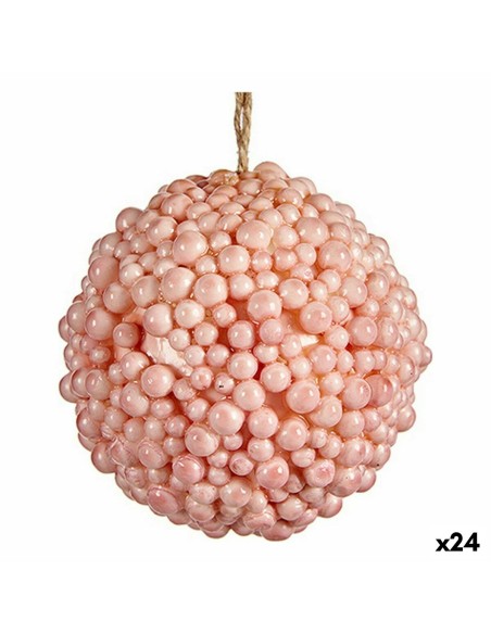 Boule de Noël Krist+ 19A24330 Rose Plastique (24 Unités)