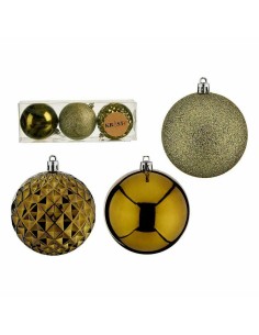 Lot de boules de Noël Vert PVC Ø 8 cm (12 Unités) 2