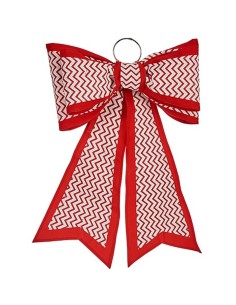 Lien Krist+ HJ1-12081 Blanc Rouge PVC 40 x 60 cm Décorations de Noël (6 Unités) 2
