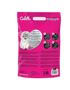 Sable pour chats Calitti Micro Crystals Plastique 3,8 L 2