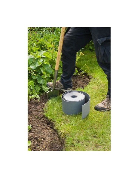 Palissade de Jardin Nature Gris Polyéthylène 7,5 cm x 10 m
