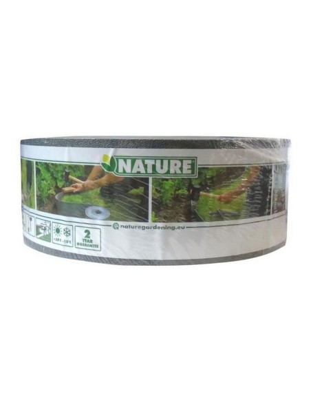 Palissade de Jardin Nature Gris Polyéthylène 7,5 cm x 10 m
