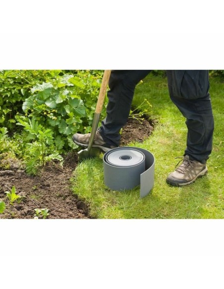 Palissade de Jardin Nature Gris Polyéthylène 7,5 cm x 10 m