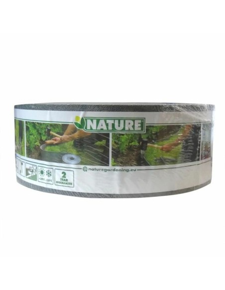 Palissade de Jardin Nature Gris Polyéthylène 7,5 cm x 10 m