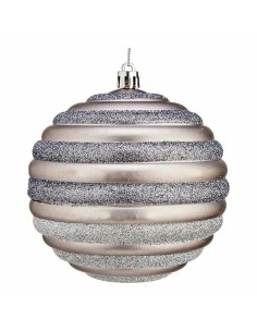 Lot de boules de Noël Krist+ 00876 Argenté Plastique Cercles 10 cm (6 Unités) 2