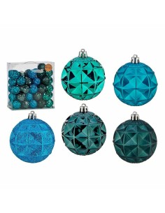 Lot de boules de Noël Turquoise 7 cm (4 Unités) 2