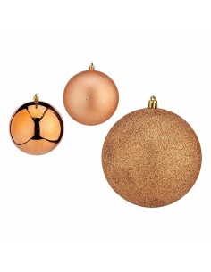 Lot de boules de Noël Krist+ 00750 Cuivre Plastique (6 Unités) 2
