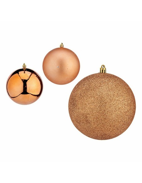 Lot de boules de Noël Krist+ 00750 Cuivre Plastique (6 Unités)