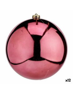 Boule de Noël Krist+ 00841 Rose Plastique (12 Unités)